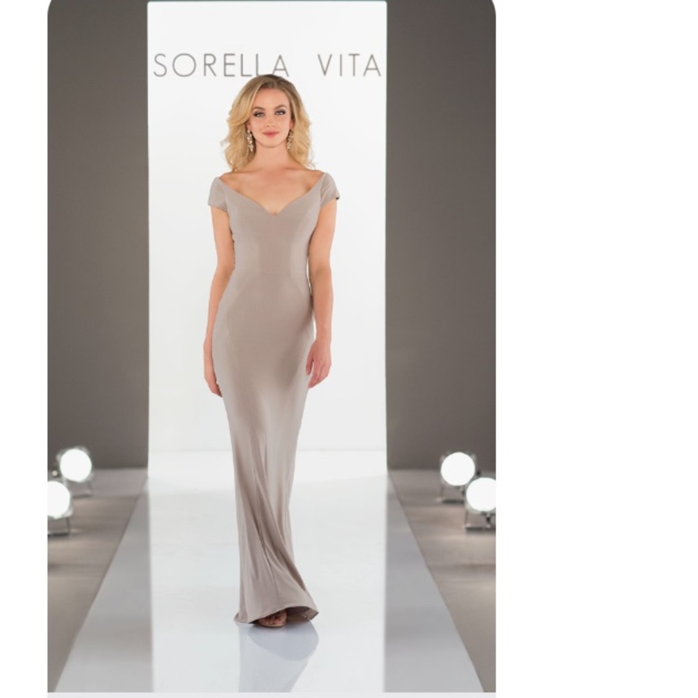 Sorella Vita taupe formal dress